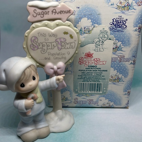 Vintage Precious Moments Sugar Town Limited Edition Collection of 3 Figurines - Picture 12 of 12
